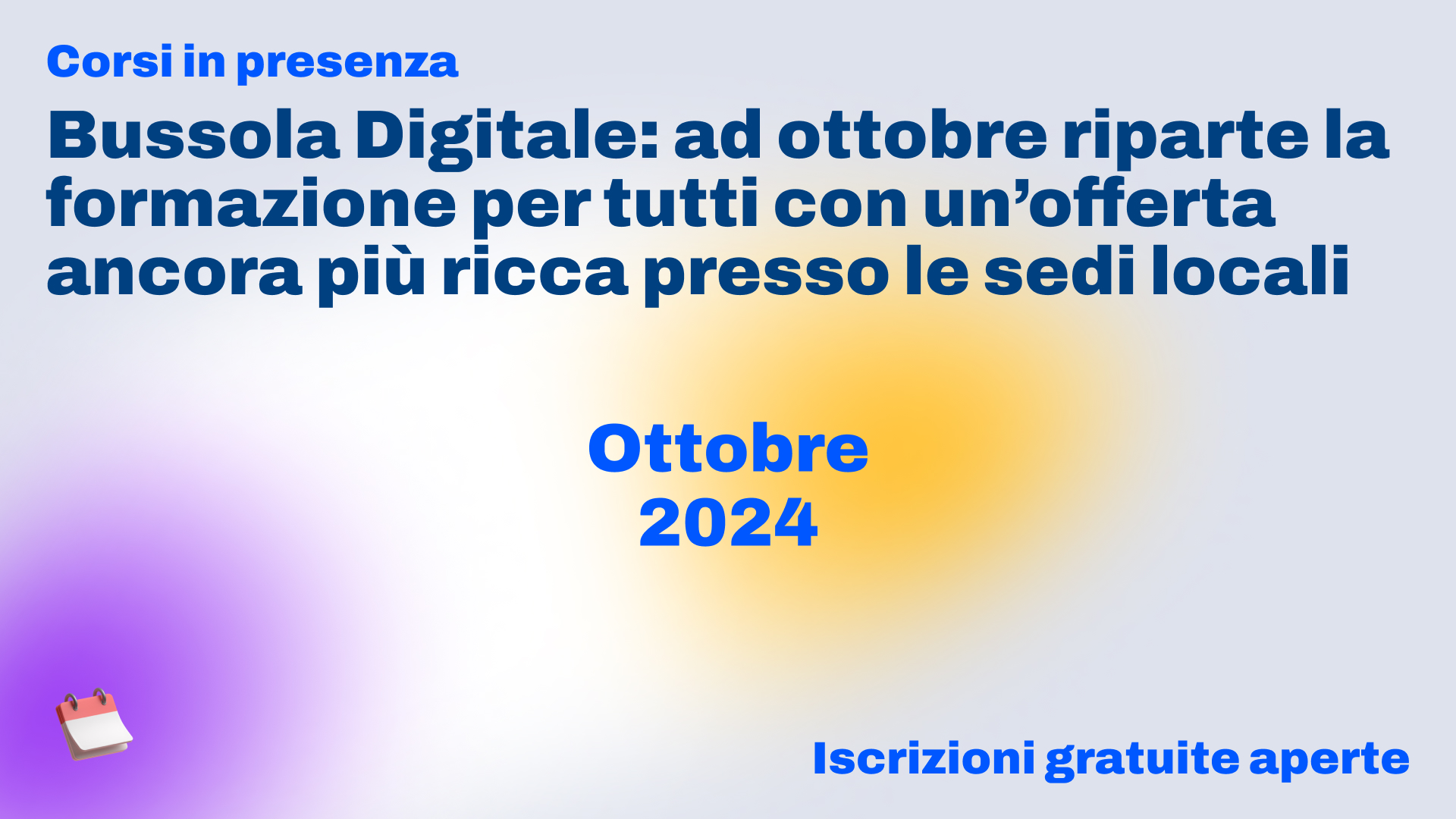 bussola digitale corsi novembre 2024